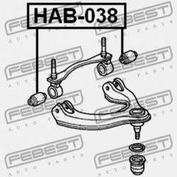 HONDA DOMANI MA4 JP ELSŐ FELSŐ VEZÉRLŐKAR PERSELY HONDA DOMANI MA4 JP 51455-SR3-003