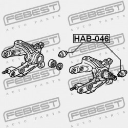 HONDA ACCORD TOURER CM2 2003-2008 EU HÁTSÓ CSUKLÓPERSELY HONDA ACCORD TOURER CM2 2003-2008 EU 52368-S3N-003