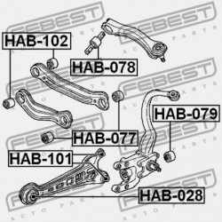 HÁTSÓ NYAKRÚDPERSELY HONDA ACCORD CD5 1994-1997 US 52371-SM4-A01