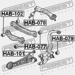 HÁTSÓ CSUKLÓPERSELY HONDA ACCORD 4D CL7 2003-2008 JP 52113-S1A-E01