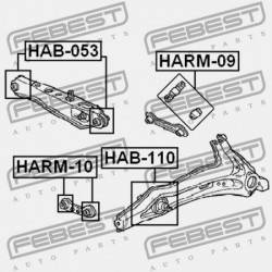 HÁTSÓ VEZÉRLŐKAR PERSELY HONDA CR-V RD1 1996-2001 GN 52385-SR3-003