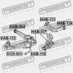 HONDA CIVIC 4D FD1 2006-2014 JP HÁTSÓ FELSŐ LENGŐKAR PERSELY HONDA CIVIC 4D FD1 2006-2014 JP 52390-SNA-A00