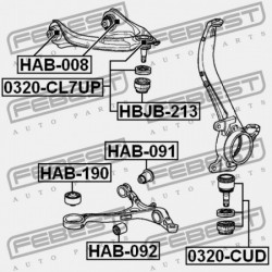 HONDA ACCORD CP2 2008-2011 US ELSŐ ALSÓ LENGŐKAR PERSELY HONDA ACCORD CP2 2008-2011 US 51391-TA0-A01