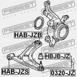 HÁTSÓ VEZÉRLŐKAR PERSELY ELÜLSŐ HONDA FIT ALMAS GD1 2002-2008 JP 51350-SAA-E11