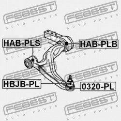 ELSŐ LENGŐKAR HÁTSÓ PERSELY (HIDR HONDA PILOT YF4 2009-2014 GN) 51350-SZA-A02