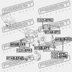 HÁTSÓ NYERGES RÚD PERSELY HYUNDAI SONATA EF 02 2001-2006 DOM 55254-38000
