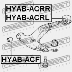 ELSŐ LENGŐKAR PERSELY ELÜLSŐ HYUNDAI ACCENT 95 (1995-1999) GEN 54551-22100