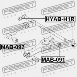 HÁTSÓ NYAKRÚD PERSELY HYUNDAI H-1 02: -SEP.2006 (2001-) CIS 55614-4A000