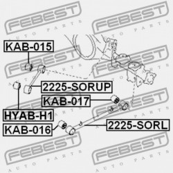 HÁTSÓ LENGŐKAR PERSELY KIA SORENTO 02 (2002-2006) CIS 55290-3E001