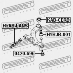 HÁTSÓ VEZÉRLŐKAR PERSELY ELÖL HYUNDAI COUPE 01: -SEP.2006 (2001-) CIS 54584-2F000