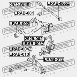 HÁTSÓ ALSÓ LENGŐKAR PERSELY LAND ROVER DISCOVERY IV 2010-2016 RGX500290