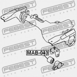 MITSUBISHI CHALLENGER K90 ELSŐ DIFFERENCIÁLMŰ PÁRNA PERSELY 1996.05-2001.08 JPN MB430694