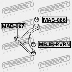 ELSŐ LENGŐKAR HÁTSÓ PERSELY MITSUBISHI CHARIOT GRANDIS N80,90 1997.08-2003.04 JPN MR316074