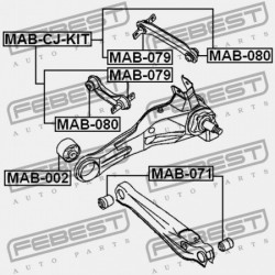 HÁTSÓ NYERGES RÚD PERSELY MITSUBISHI LANCER/MIRAGE CJ-CP 1995.08-2000.08 JPN MR491347