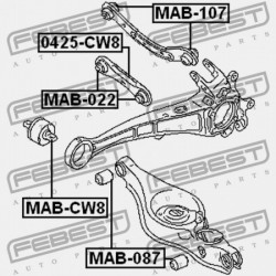 HÁTSÓ NYAKRÚD PERSELY MITSUBISHI LANCER,LANCER CEDIA CS,CT 2000.03-2009.08 JPN MN100110