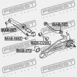 HÁTSÓ NYAKRÚD PERSELY MITSUBISHI LANCER,LANCER CEDIA CS,CT 2000.03-2009.08 JPN MR197915