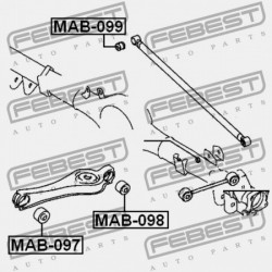 VEZÉRLŐKAR PERSELY HÁTSÓ KERESZTIRÁNYÚ VISSZAHÚZVA MB892298