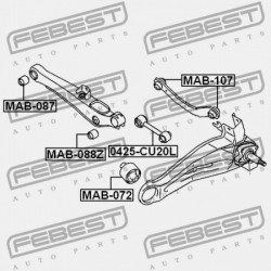 HÁTSÓ NYAKRÚD PERSELY MITSUBISHI LANCER,LANCER CEDIA CS,CT 2000.03-2009.08 JPN MR491911