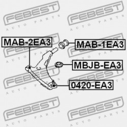 ELSŐ LENGŐKAR PERSELY ELÜLSŐ MITSUBISHI GALANT EA3,8A 1998.02-2003.07 MMNA/MMNA MR455737
