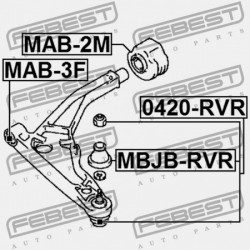 HÁTSÓ LENGŐKAR PERSELY ELÖL MITSUBISHI RVR N10,20 1991.01-1997.03 JPN MB633003