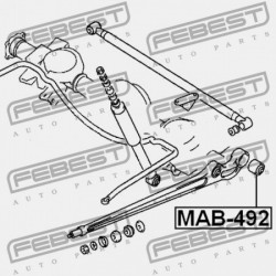 HÁTSÓ LENGŐKAR PERSELY MITSUBISHI PAJERO V20-50 1990.10-1999.11 JPN MB631492