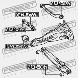 LENGŐKAR PERSELY HÁTSÓ MITSUBISHI LANCER CY,CZ 2007.03-2013.02 EUR MN101430