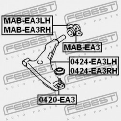 ELSŐ LENGŐKAR HÁTSÓ PERSELY (HIDR MITSUBISHI GALANT EA3,8A 1998.02-2003.07 MMNA/MMNA) MR554381
