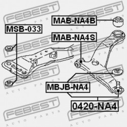 ELSŐ LENGŐKAR PERSELY ELÖL MITSUBISHI GRANDIS NA4W/NA8W 2003-2009 MR594326