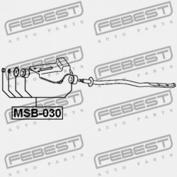 NYOMATÉKRÚD PERSELY-KÉSZLET MITSUBISHI PAJERO/MONTERO IO H60,70 1998.11-2005.03 G.EXP MR465868