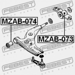 ELSŐ LENGŐKAR HÁTSÓ PERSELY MAZDA FAMILIA BH 1994-1996 JP B455-34-46XA