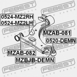 ELSŐ LENGŐKAR HÁTSÓ PERSELY MAZDA DEMIO DY 2002-2005 JP D350-34-350C