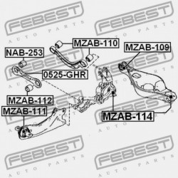 HÁTSÓ LENGŐKAR PERSELY MAZDA ATENZA SEDAN & SPORT GH 2007-2009 JP GS1D-26-11XB