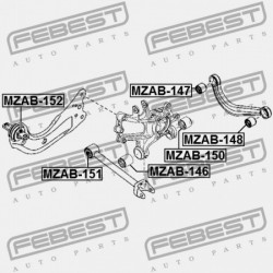 HÁTSÓ CSUKLÓPERSELY MAZDA CX-5 KE 2011-2012 EU KD35-28-430A