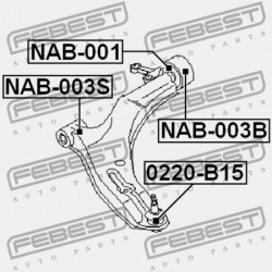 ELSŐ LENGŐKAR HÁTSÓ PERSELY NISSAN ALMERA UK MÁRKA N16E 2000.02-2006.11 EL 54500-4M501
