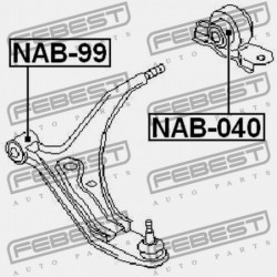 HÁTSÓ VEZÉRLŐKAR PERSELY ELÜLSŐ NISSAN PRIMERA P11E 1996.06-2002.01 EL 54500-01E05