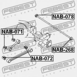 HÁTSÓ HOSSZANTI RÚDPERSELY NISSAN TERRANO2 R20 1993.02-2006.12 EL 55046-0F000