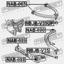 ELSŐ ALSÓ LENGŐKAR PERSELY NISSAN 350Z Z33 2002.06-2008.10 US 54501-AM601