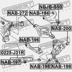 HÁTSÓ CSUKLÓPERSELY NISSAN MURANO Z50 2002.09-2007.10 CA 55157-CA000