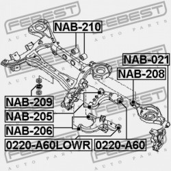 VEZÉRLŐKAR PERSELY HÁTSÓ ALSÓ NISSAN ARMADA TA60 2003.08- US 551A0-ZC30A