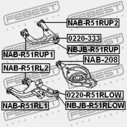 HÁTSÓ NYERGES RÚD PERSELY NISSAN PATHFINDER R51 2004.08-2012.09 US 551B0-EA500