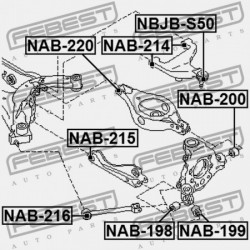 HÁTSÓ NYAKRÚD PERSELY NISSAN FX45/35 S50 2003.03-2008.06 GL 551B0-CG000