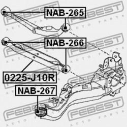 VEZÉRLŐKAR PERSELY HÁTSÓ KERESZTIRÁNYÚ NISSAN QASHQAI J10E 2006.12-2013.12 EL 55110-JG000