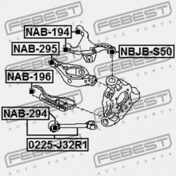 VEZÉRLŐKAR PERSELY HÁTSÓ KERESZTIRÁNYÚ NISSAN MURANO Z51 2007.10-2014.08 CA 551B0-JP00A