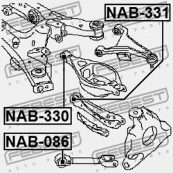 NISSAN QX70/FX S51 HÁTSÓ NYAKRÚD PERSELY 2008.05- GL 551A0-1BA0A