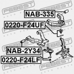 ELSŐ VEZÉRLŐKAR PERSELY NISSAN CABSTAR F24M 2006.09- EL 54542-9X500