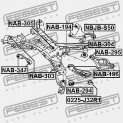DIFFERENCIÁLMŰ PERSELY NISSAN TEANA RUS MÁRKA J32R 2009.06-2013.12 EL 55419-JN90A