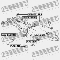 DIFFERENCIÁLMŰ PERSELY NISSAN ELGRAND E51 2002.05-2010.08 JP 55400-WL010