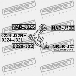 ELSŐ LENGŐKAR HÁTSÓ PERSELY (HIDR NISSAN TEANA RUS MÁRKA J32R 2009.06-2013.12 EL 54500-JN00A