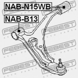 HÁTSÓ LENGŐKAR PERSELY ELÖL NISSAN SUNNY B14 1994.01-1999.08 JP 54570-60Y11
