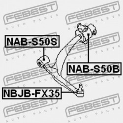 ELSŐ LENGŐKAR HÁTSÓ PERSELY NISSAN FX45/35 S50 2003.03-2008.06 GL 54500-CG200